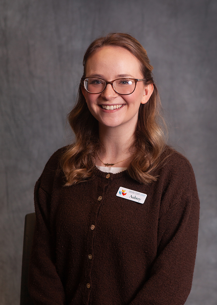 Headshot of Adult Services Assistant, Aubrey