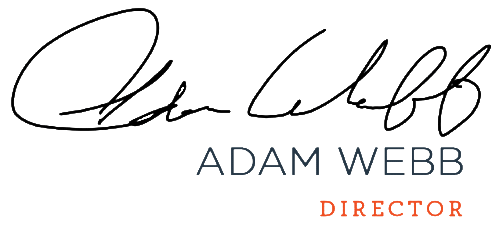 Signature of GCL Director Adam Webb