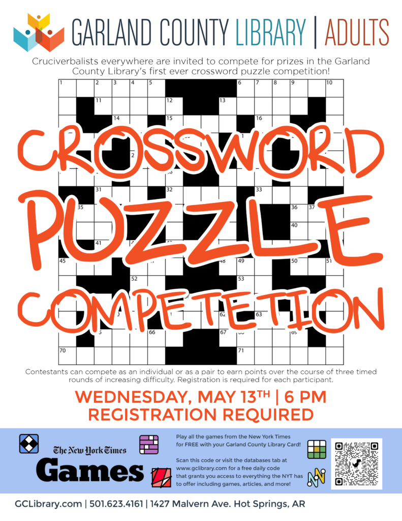 Crossword Competition promotional flyer