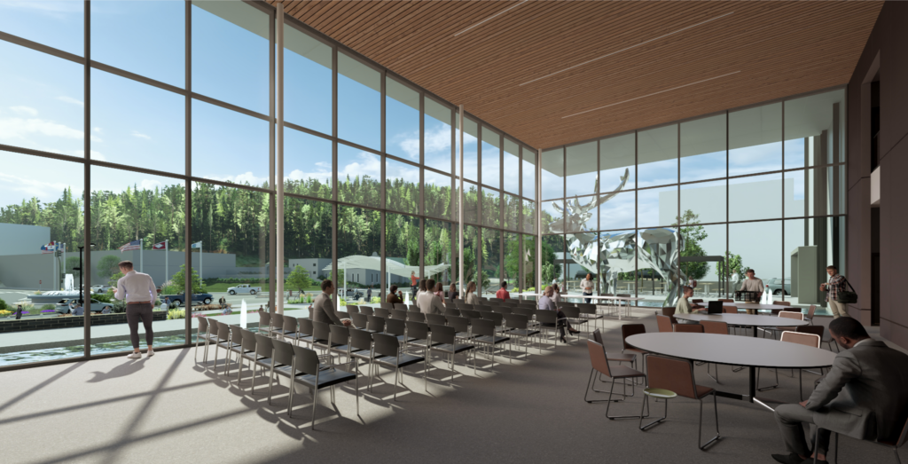 Majestic Library interior render