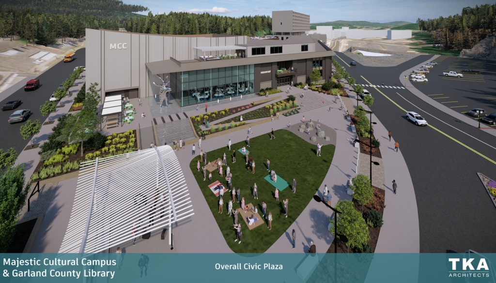 Majestic Library Overall Civic Plaza Render